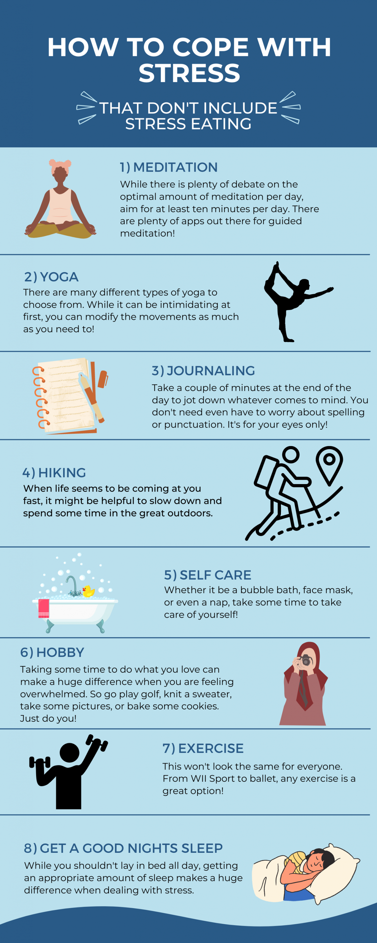 How to Cope with Stress Infographic