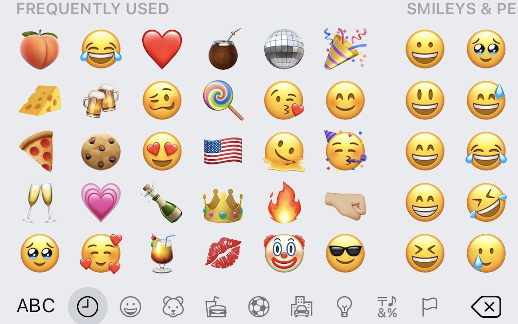 Tori Bruno Frequently Used Emoji Tab