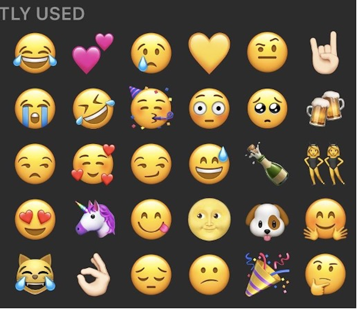 Lauren's Frequently' Used Emoji Tab